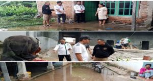 Akibat bangunan salah salah satu hotel milik pejabat dinas oku banjer genangi rumah warga