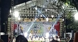 Do’a Bersama Untuk Palestina, Kemenag dan KKM Mts Rembang Bersholawat