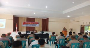 Humas Polres Kepulauan Talaud Menggelar Latihan Pra Operasi Lilin Samrat 2023