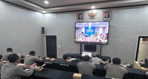 Polres Jembrana Gelar Kegiatan Belajar Bersama DIV TIK Polri Melalui Zoom Tentang Transformasi Polri Yang Presisi