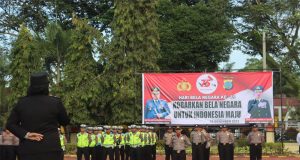 Polres Langkat memperingati Hari Bela Negara Ke-75 Tahun 2023