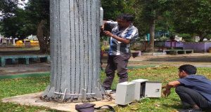 Lampu Taman Jadi Sasaran Aksi Vandalisme