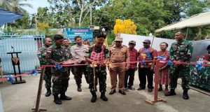 Dansatgas Yonif 122/ Tombak Sakti Melaksanakan Peresmian Gereja Betlehem Kampung Mosso