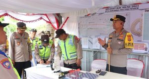Kunjungan dan Pengecekan Dilakukan Kapolres Jembrana Ke Setiap Pos Pam Pemantauan Pengamanan Nataru 2023-2024