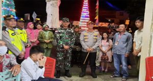 Cek Kesiapan Pengamanan, Dandim 1209/Bky Kunjungi Pos Pengamanan Natal dan Tahun Baru