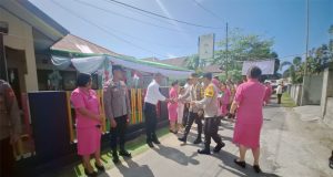 Kunjungan Kerja Kapolres Kab Kep Talaud Di Polsek Melonguane Di Sambut Dengan Adat