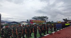 Pergantian Tahun Baru 2024 TNI Polri Wilayah Bengkayang Gelar Apel Gabungan