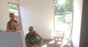 Melalui Karya Bakti, Babinsa Napan Bangun Kebersamaan Dengan Warga Binaan