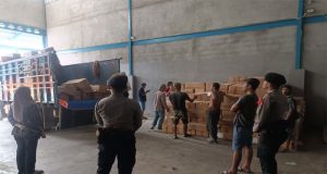 Gudang Logistik Pemilu Dijaga Ketat 1 x 24 Jam Oleh Satgas Preventif OMB Kapuas 2024 Polda Kalbar