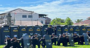 Pertajam Kemampuan PHH, Satgas Tindak OMB Kapuas Polda Kalbar Tingkatkan Intensitas Latihan