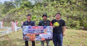 Babinsa Himbau Masyarakat Untuk Bersama Cegah Karhutla