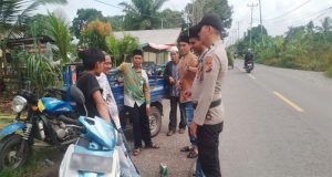 Sosialisasi dan Himbauan Pemilu Damai 2024 oleh Polsek Tembilahan Hulu