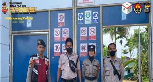 Patroli Polsek Tanah Merah dan Sosialisasi Pemilu Damai 2024 di PT. Pulau Sambu Kuala Enok