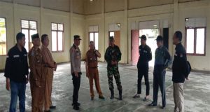 Kegiatan Peninjauan Tempat Penyimpanan Logistik Pemilu Tahun 2024 di Kec. Gaung Anak Serka Kab. Inhil