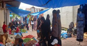 Giat Monitoring Kapolsek Gaung Anak Serka untuk Menanggulangi Panic Buying di Wilayahnya