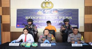 Polres Tolitoli berhasil ungkap sabu senilai Rp 4.5 Milyar