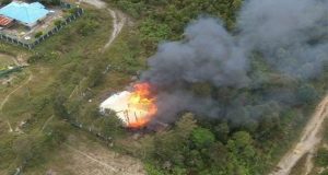 KSTP Intan Jaya Tembaki dan Bakar Rumah, Warga Berlindung Ke Pos Satgas 330 Tri Dharma