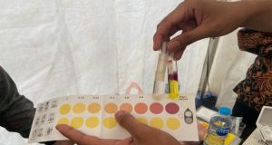 Satgas Ban Ops OMB Kapuas Polda Kalbar Menurunkan Tim Untuk Melakukan Pengecekan Makanan (food safety) Dalam Rangka Kampanye Capres Nomor Urut 2