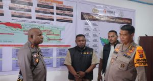 Irwasda Polda Papua Cek Kesiapan Personel Operasi Mantap Brata Cartenz 2024 di Polres Supiori