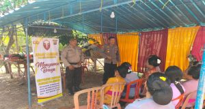 Kapolsek Melaya-Bali Bersama Anggota Serap Aspirasi Warga Dikegiatan Jum’at Curhat