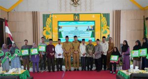 Ikut Pendistribusian Triwulan 1 Baznas Langkat, Syah Afandin Zakatkan Rp 50 Juta