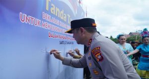 Kapolda Kalbar pimpin Deklarasi Zero Knalpot Brong dalam Rangka Cooling system Ciptakan Pemilu yang Sejuk dan Damai