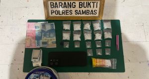 Sat Resnarkoba Polres Sambas Ringkus Seorang Pria Yang Kedapatan Bawa Sabu