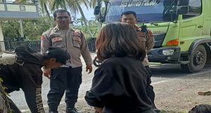 Atasi Kemacetan Kapolsek Melaya Bersama Anggota Cepat Tanggap Turun Kelapangan