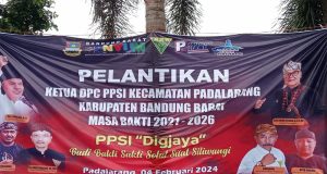 Pelantikan DPC-PPSI Kecamatan Padalarang, Jaga Kelestarian Kebudayaan Seni Beladiri Pencak Silat