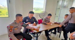 Pastikan Kondisi Kesehatan Personil, Subsatgas Dokkes OMB Kapuas Laksanakan Rikes Bagi Personel BKO Pam TPS