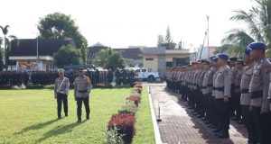 Kapolda Sulut Periksa Kesiapsiagaan Seluruh Personel Untuk Pengamanan Pemilu 2024