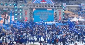 Garda Nusantara Jaya Bersatu Bersama PAN Serta Partai Pendukung Lainnya Menggelar Kampanye Akbar di Bandung