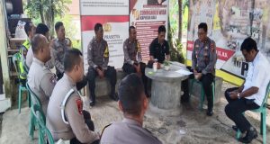 Masa Tenang : Kapolsek Melaya Beri Arahan Anggota Pasca Pemungutan Suara Pemilu 2024