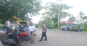 Kapolsek Melaya Terjun Langsung Terkait Pengawasan Proses Pemilihan Umum Wilkumnya