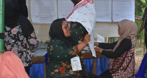 Sekda Beltim Pantau 11 TPS Saat Pemilu