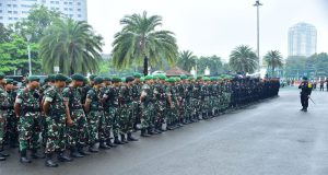 Panglima TNI Dan Kapolri Cek Kesiapan Pasukan Pengamanan Pemilu 2024 Di Silang Monas