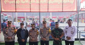 Kapolres Sukabumi Bersama Kajari Sukabumi dan Dandim Sukabumi Cek Situasi Pencoblosan di TPS Lapas Sukabumi