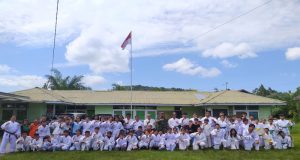 Raih Puncak Prestasi Babinsa Dukung Penuh Peserta Ujian Kenaikan Tingkat Karate KKI