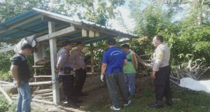 Kapolsek Melaya Datangi TKP Atas Matinya Sapi Milik Warga Yang Menimbulkan Kecurigaan