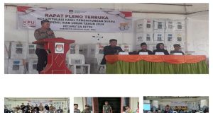 Sinergi Polsek Reteh dan TNI dalam Mengamankan Rapat Pleno Terbuka Pemilu 2024 di Tingkat PPK Kecamatan Reteh