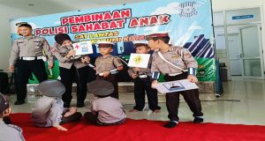Pembinaan Polisi Sahabat Anak di Kantor Satuan Lalu Lintas Polres Sukabumi Kota
