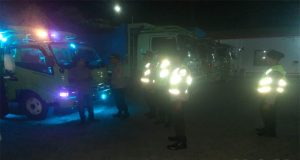 Patroli Cahaya Biru (Blue Light Patrol) Polsek Melaya Himbau Warga Pendatang dan Para Sopir