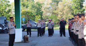 Polres Beltim Jaga Ketat Rapat Pleno Tingkat Kabupaten Belitung Timur