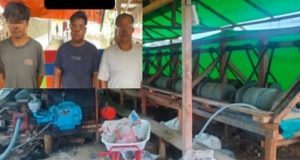 Polda Kalbar Amankan Pertambangan Tanpa Ijin (PETI) di Desa Segar Wangi, Tumbang Titi Ketapang, Yang Sebelumnya Viral Di Media Sosial Dan Online