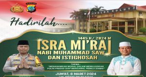 Polda Sulut akan Gelar Peringatan Isra Mikraj dan Istighosah, Menghadirkan Ustad Das’ad Latif