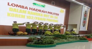 Membanggakan, Grup Hadrah Kodim 1014/Pbn Juara I Lomba Hadrah Militer di Korem 102/Pjg