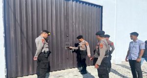 Pasca Pemilu, Satuan Tugas Mantap Brata Polres Pringsewu Tetap Disiagakan Jaga Kantor dan Gudang KPU