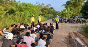 Satlantas Polres Prabumulih Bubarkan Aksi Balap Liar di Jalan Lingkar