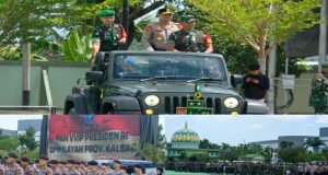 Jelang Kunjungan Kerja Presiden RI di Wilayah Provinsi Kalimantan Barat, Kapolda Kalbar Bersama Pangdam XII Tanjungpura Pimpin Apel Gelar Pasukan PAM VVIP di Lapangan Tidayu Makodam XII/Tpr