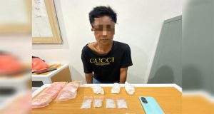 Kurir Narkoba Asal Oki Sumsel Diringkus Ditresnarkoba Polda Babel Di Basel, Bawa 84.38 Gram Sabu